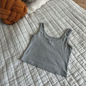 Grey Cropped Tank